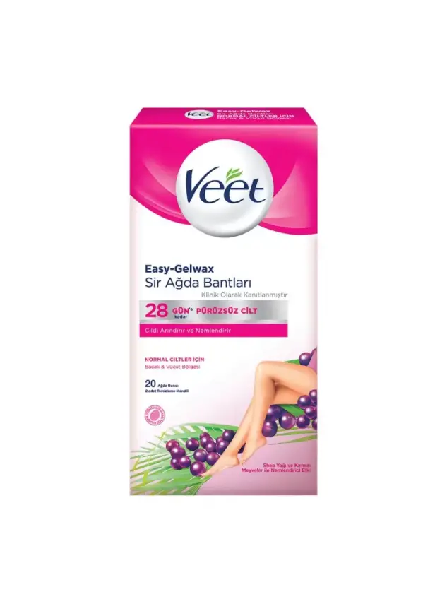 Veet Sir Ağda Bandı Normal Ciltler İçin 20 Adet - 1