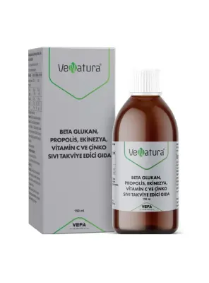 VeNatura Beta Glukan, Propolis, Ekinezya, Vitamin C ve Çinko Sıvı Takviye Edici Gıda 150 ml - 1