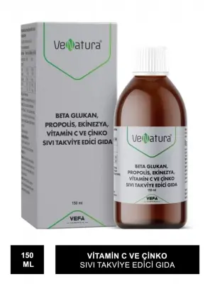 VeNatura Beta Glukan, Propolis, Ekinezya, Vitamin C ve Çinko Sıvı Takviye Edici Gıda 150 ml - 2