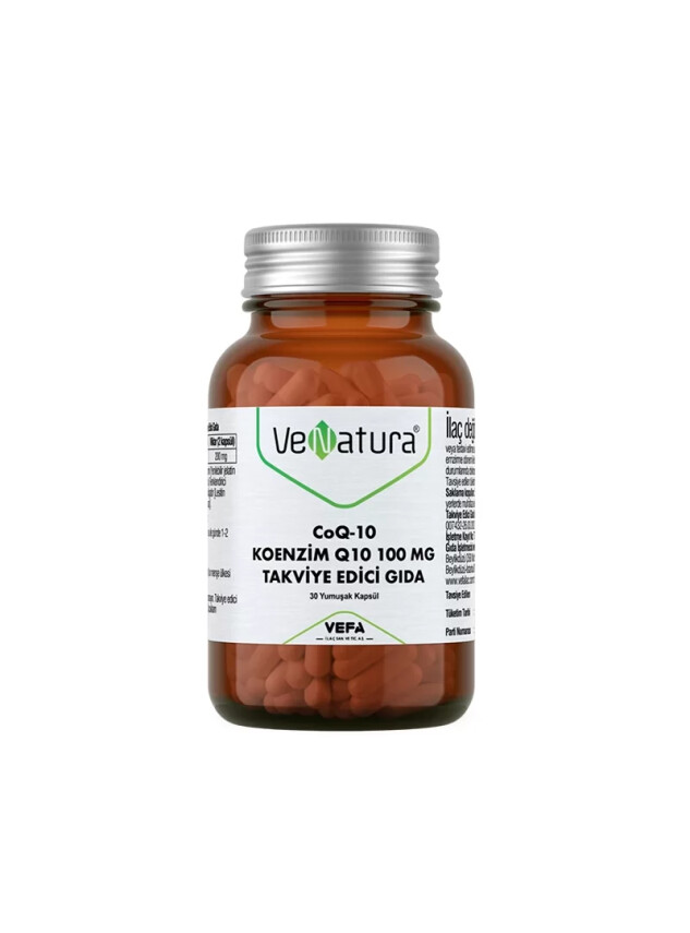 Venatura CoQ-10 Koenzim Q10 100 mg Takviye Edici Gıda 30 Kapsül - Venatura