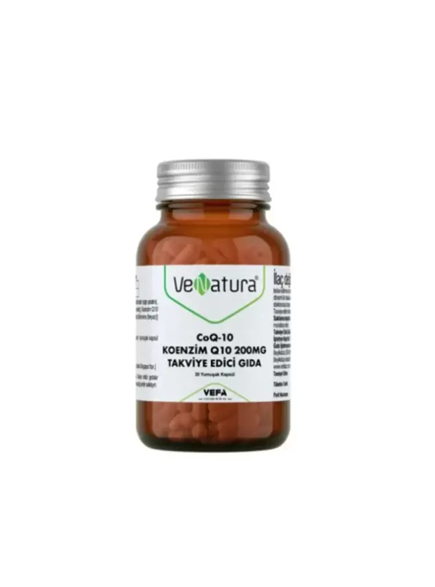 Venatura CoQ-10 Koenzim Q10 200 mg Takviye Edici Gıda 30 Kapsül - 1