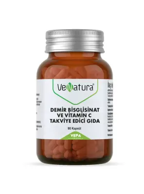 VeNatura Demir Bisglisinat ve Vitamin C 90 Kapsül - Venatura