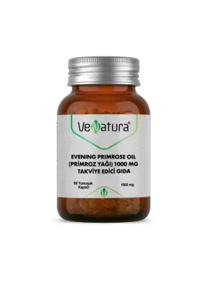 VeNatura Evening Primrose Oil -Primroz Yağı- 1000 mg 60 Kapsül - Venatura