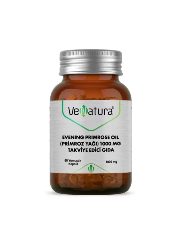 VeNatura Evening Primrose Oil -Primroz Yağı- 1000 mg 60 Kapsül - 1