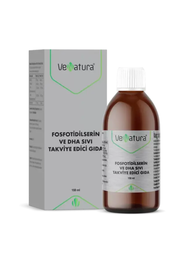 VeNatura Fosfotidilserin ve DHA Sıvı Takviye Edici Gıda 150 ml - 1