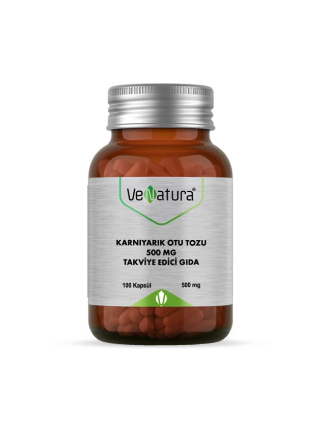 VeNatura Karnıyarık Otu Tozu Takviye Edici Gıda 100 Kapsül - Venatura