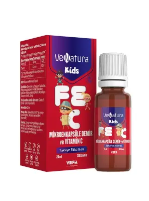 VeNatura Kids Mikroenkapsüle Demir ve Vitamin C Takviye Edici Gıda 20 ml - Venatura