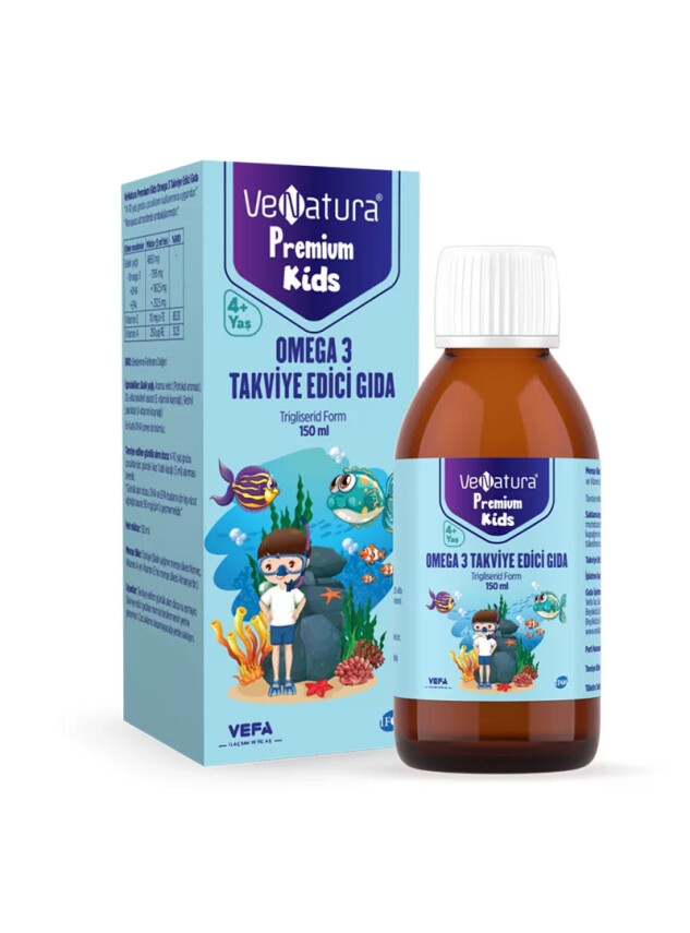 VeNatura Kids Premium Omega 3 Takviye Edici Gıda 150 ml - Venatura