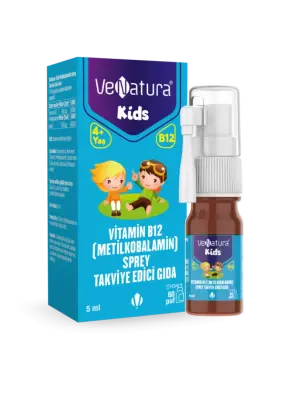 VeNatura Kids Vitamin B12 - Metilkobalamin - Sprey Takviye Edici Gıda 5 ml - Venatura