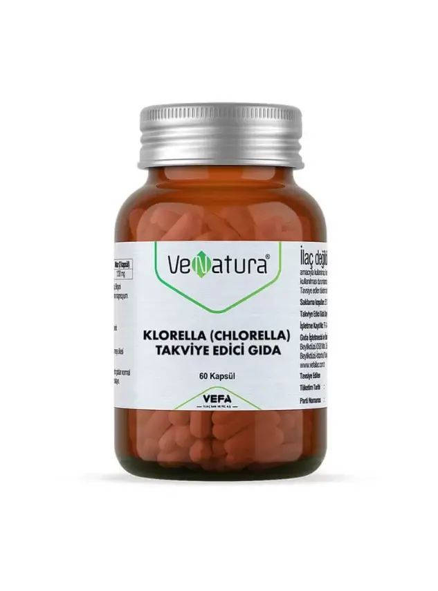 VeNatura Klorella Chlorella Takviye Edici Gıda 60 Kapsül - 1