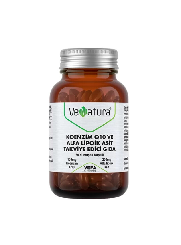 VeNatura Koenzim Q10 ve Alfa Lipoik Asit 60 Yumuşak Kapsül - Venatura