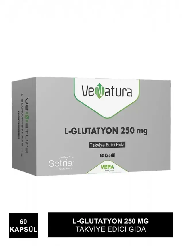 VeNatura L-Glutatyon 250 mg Takviye Edici Gıda 60 Yumuşak Kapsül - 2
