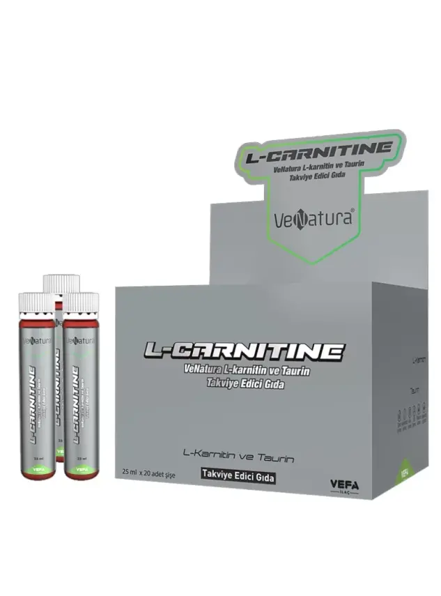 VeNatura L-karnitin ve Taurin Takviye Edici Gıda 25 ml x 20 adet Şişe - 1