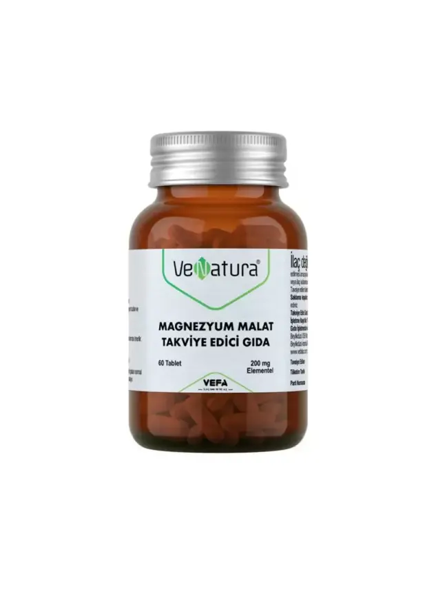 VeNatura Magnezyum Malat Takviye Edici Gıda 60 Tablet - 1