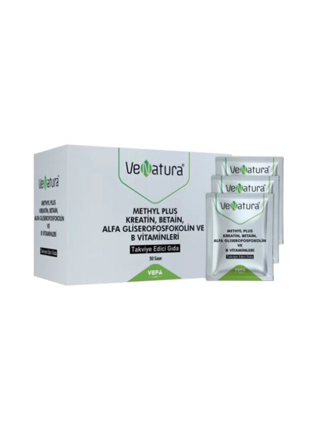 Venatura Methyl Plus Kreatin-Betain-Alfa Gliserofosfokolin ve B Vitaminleri 30 Saşe - Venatura