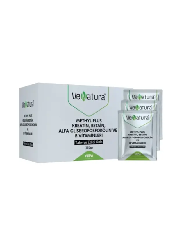 Venatura Methyl Plus Kreatin-Betain-Alfa Gliserofosfokolin ve B Vitaminleri 30 Saşe - 1