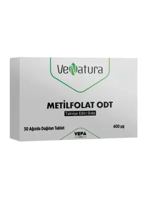VeNatura Metilfolat Odt Takviye Edici Gıda 30 Tablet - Venatura