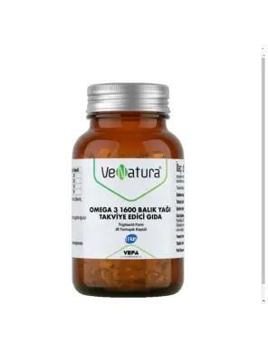VeNatura Omega 3 1600 Balık Yağı 30 Yumuşak Kapsül - Venatura