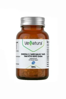 VeNatura Omega 3 1600 Balık Yağı 30 Yumuşak Kapsül - Venatura
