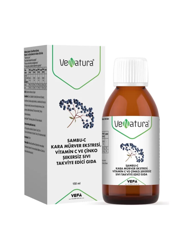 VeNatura Sambu-C Kara Mürver Ekstresi Takviye Edici Gıda 150 ml - Venatura