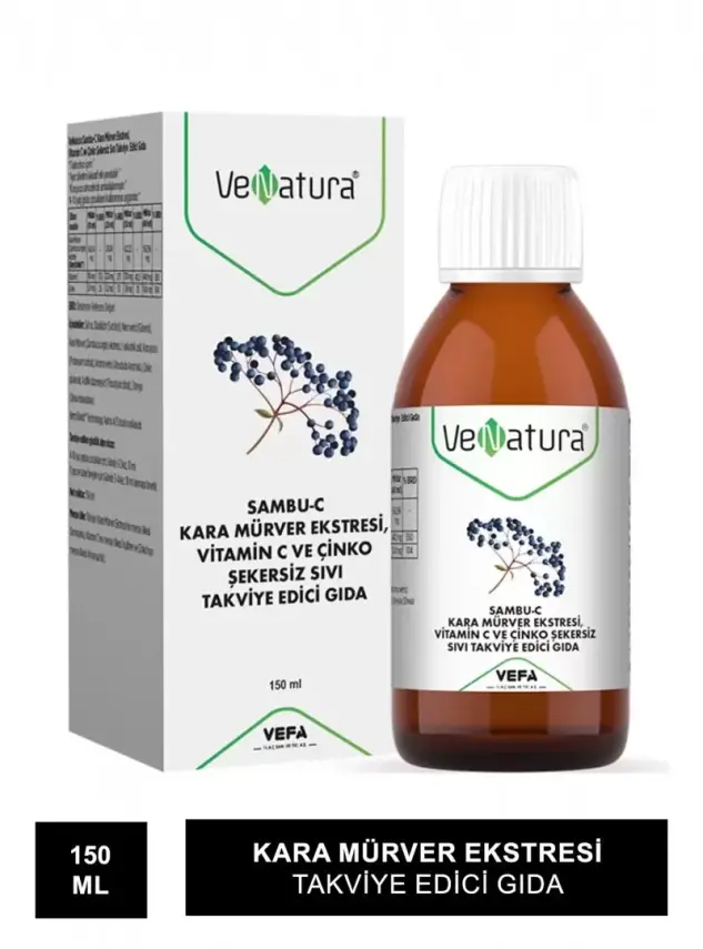 VeNatura Sambu-C Kara Mürver Ekstresi Takviye Edici Gıda 150 ml - 2