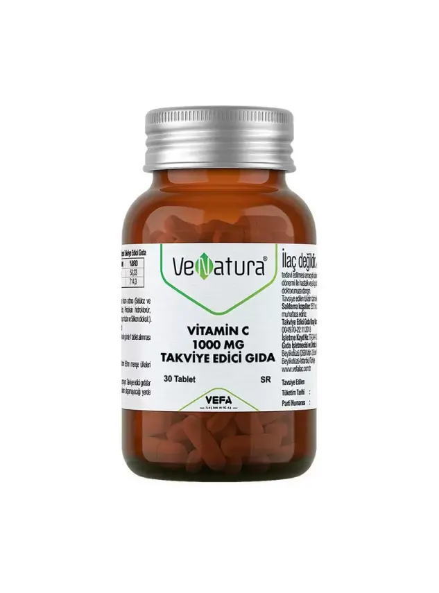 Venatura SR Vitamin C 1000 mg Takviye Edici Gıda 30 Tablet - 1