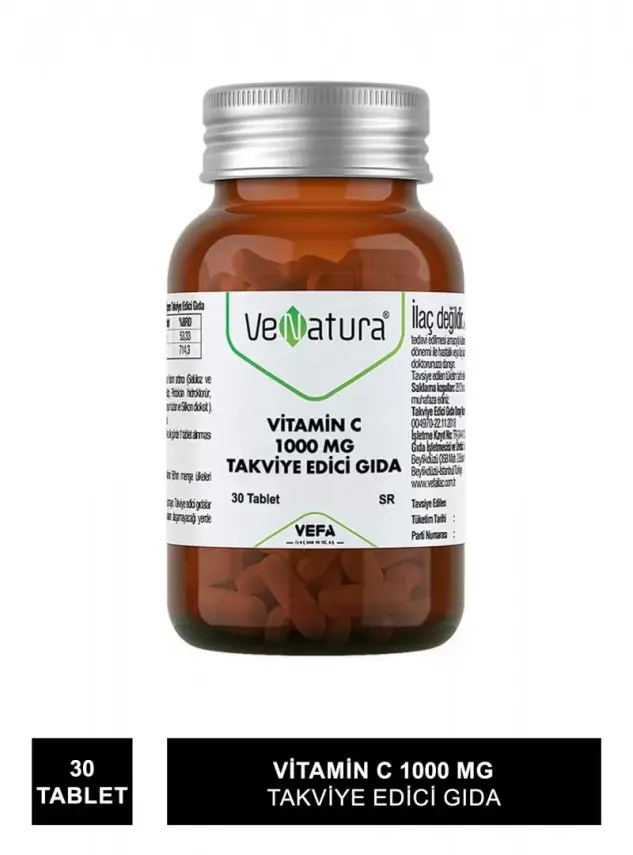 Venatura SR Vitamin C 1000 mg Takviye Edici Gıda 30 Tablet - 2