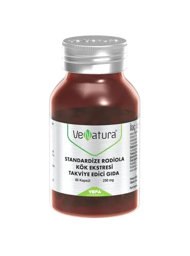 VeNatura Standardize Rodiola Kök Ekstresi Takviye Edici Gıda 60 Kapsül - 1