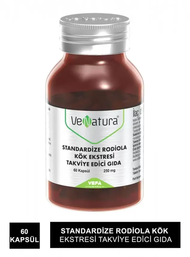 VeNatura Standardize Rodiola Kök Ekstresi Takviye Edici Gıda 60 Kapsül - 2