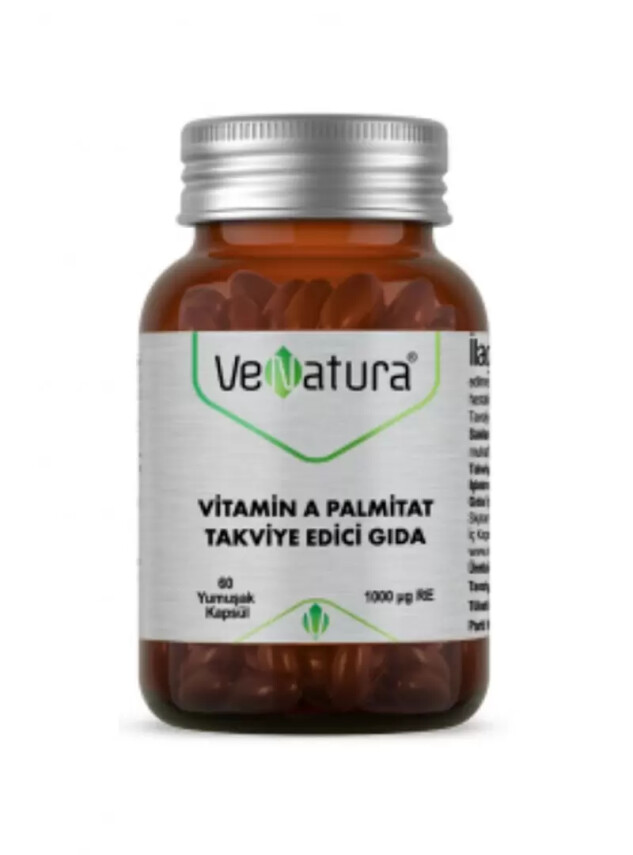 VeNatura Vitamin A Palmitat Takviye Edici Gıda 60 Yumuşak Kapsül - Venatura