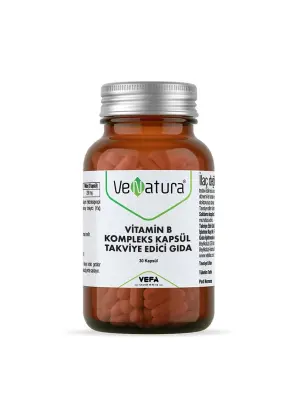 VeNatura Vitamin B Kompleks Kapsül Takviye Edici Gıda 30 Kapsül - Venatura