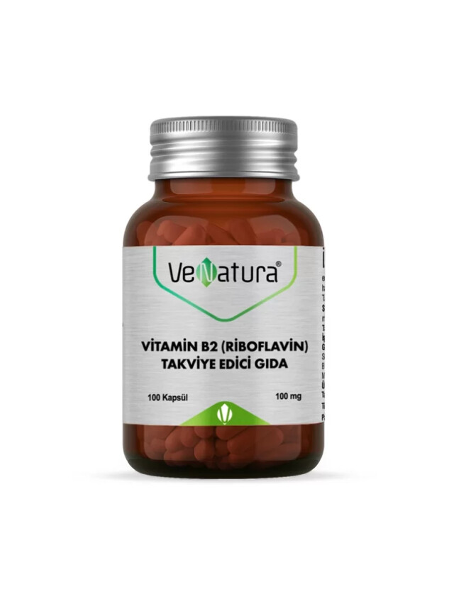 VeNatura Vitamin B2 -Riboflavin- Takviye Edici Gıda 100 kapsül - Venatura