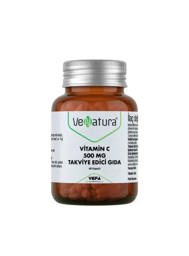VeNatura Vitamin C 500 MG Takviye Edici Gıda 60 Kapsül - 1