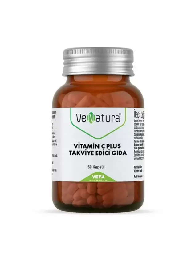 Venatura Vitamin C Plus 500mg Takviye Edici Gıda 60 Kapsül - 2