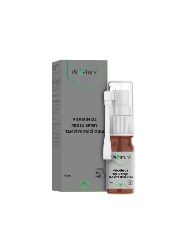 Venatura Vitamin D3 400IU Takviye Edici Gıda 20 ml Sprey - 1