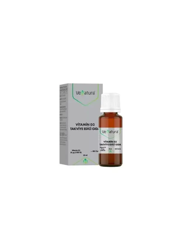 VeNatura Vitamin D3 Takviye Edici Gıda 20 ml Damla - 1