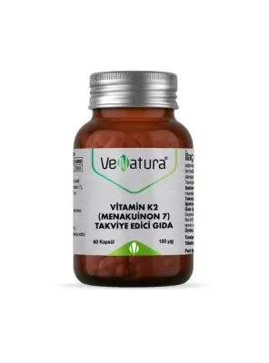 VeNatura Vitamin K2 -Menakuinon 7- Takviye Edici Gıda 60 Kapsül - Venatura