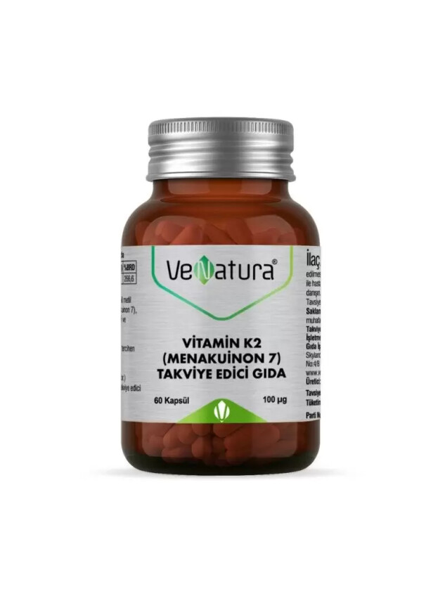 VeNatura Vitamin K2 -Menakuinon 7- Takviye Edici Gıda 60 Kapsül - Venatura