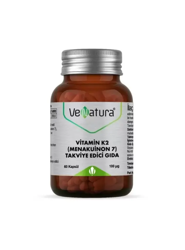 VeNatura Vitamin K2 -Menakuinon 7- Takviye Edici Gıda 60 Kapsül - 1