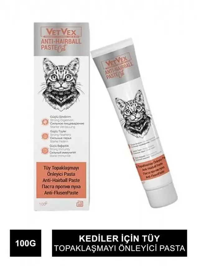 VetVex Anti - Hairball Kedi Tüy Topaklaşma Önleyici 100 gr - 1