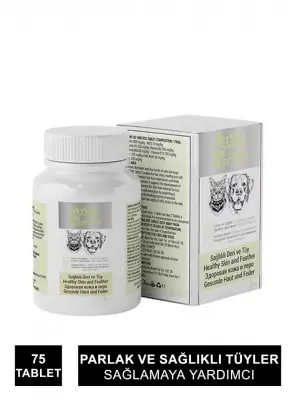 VetVex Derm Kedi ve Köpek Deri & Tüy Sağlığı 75 Tablet - 1