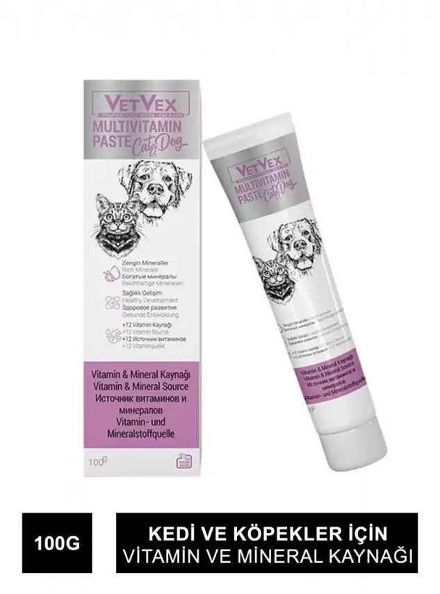 VetVex Multivitamin Kedi Köpek Vitamin & Mineral Kaynağı 100 gr - 1