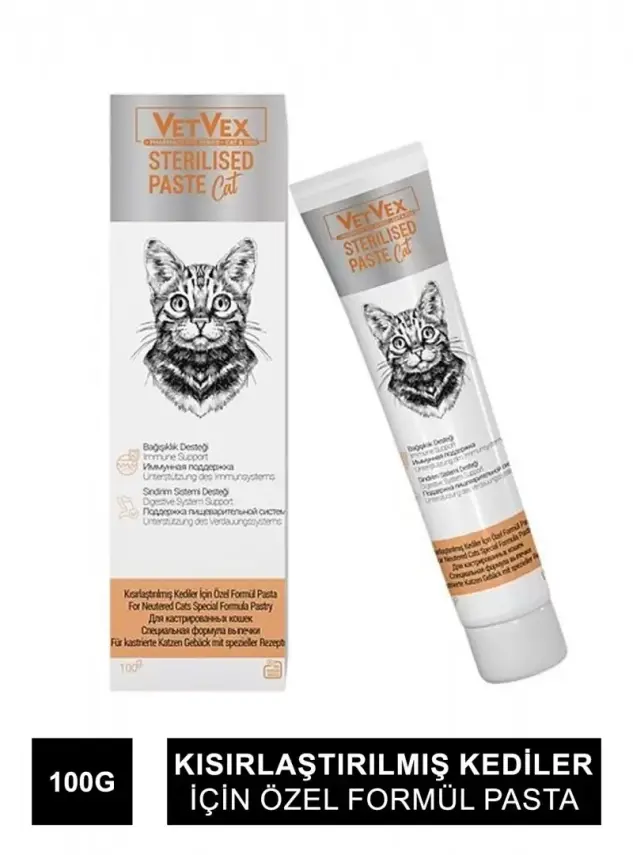 VetVex Sterilised Kedi Bağışıklık & Sindirim Desteği 100 gr - 1
