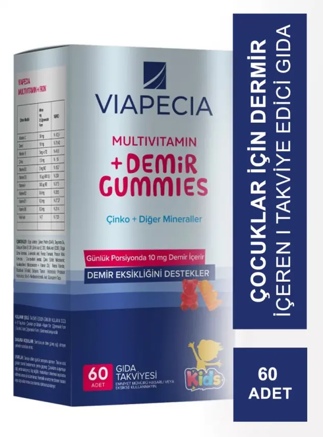 Viapecia Demir Gummies 60 Adet - 1