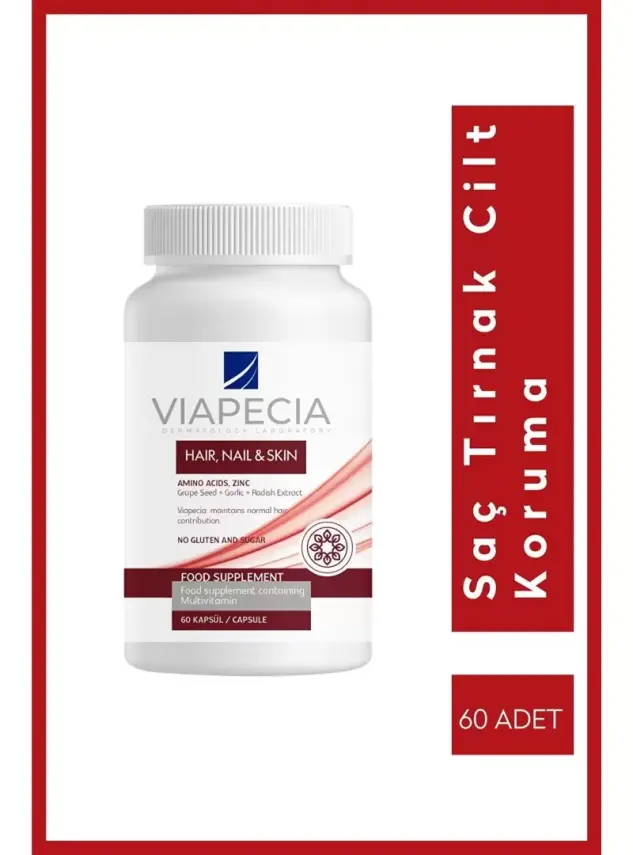 Viapecia Hair , Nail & Skin 60 Kapsül - 1