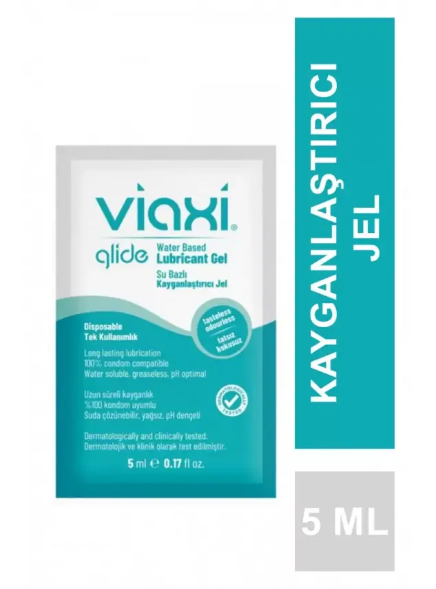 Viaxi Glide Kayganlaştırıcı Jel Sade 100x5 ml - 1