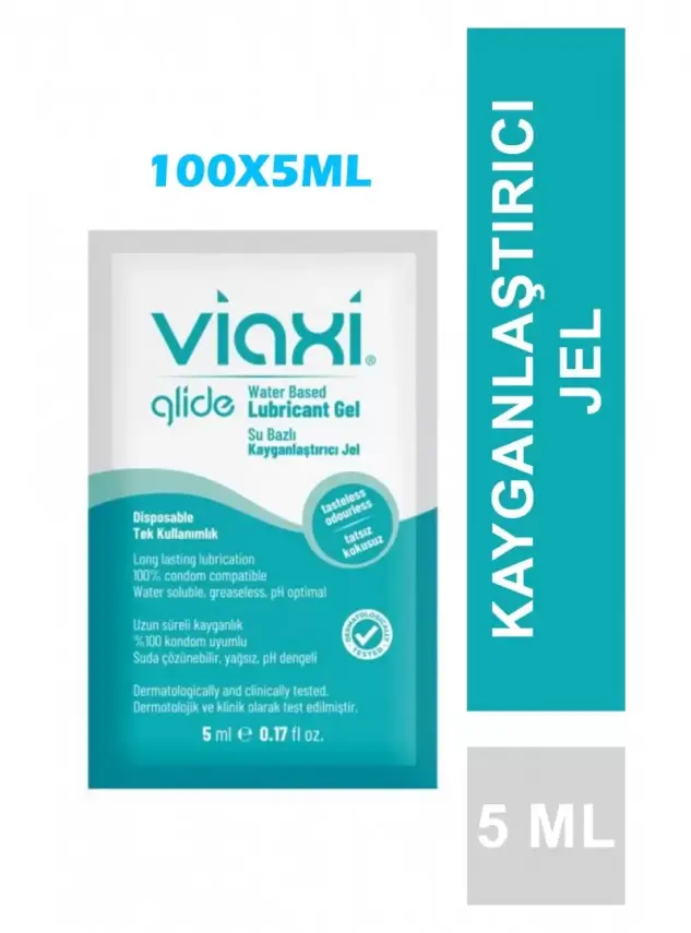Viaxi Glide Kayganlaştırıcı Jel Sade 100x5 ml - 2