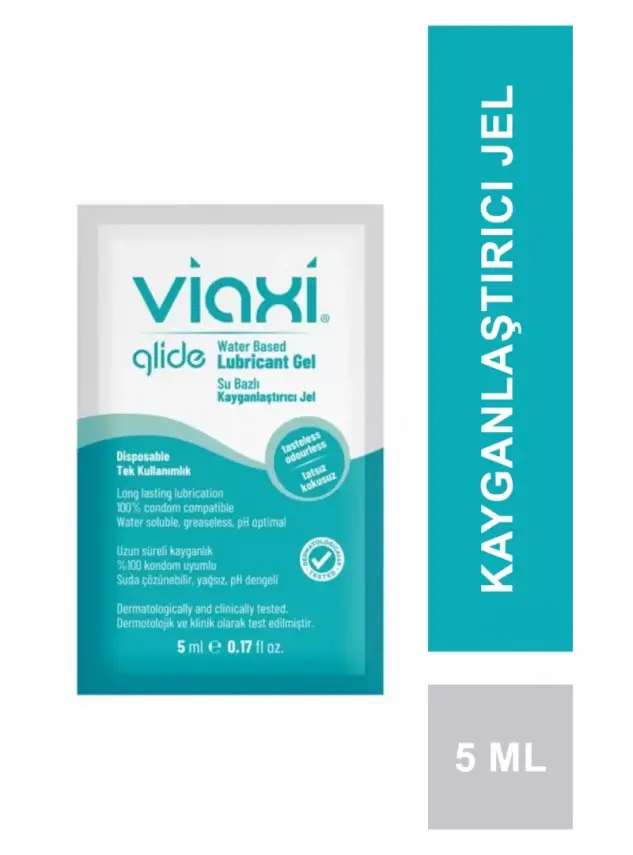 Viaxi Glide Kayganlaştırıcı Jel Sade 5 ml - 1