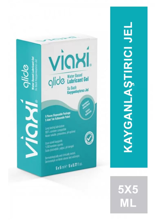 Viaxi Glide Kayganlaştırıcı Jel Sade 5x5 ml - Viaxi