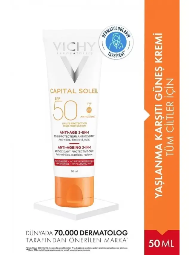 Vichy Capital Soleil Anti-Aging 3-IN-1 SPF 50 50 ml - 1